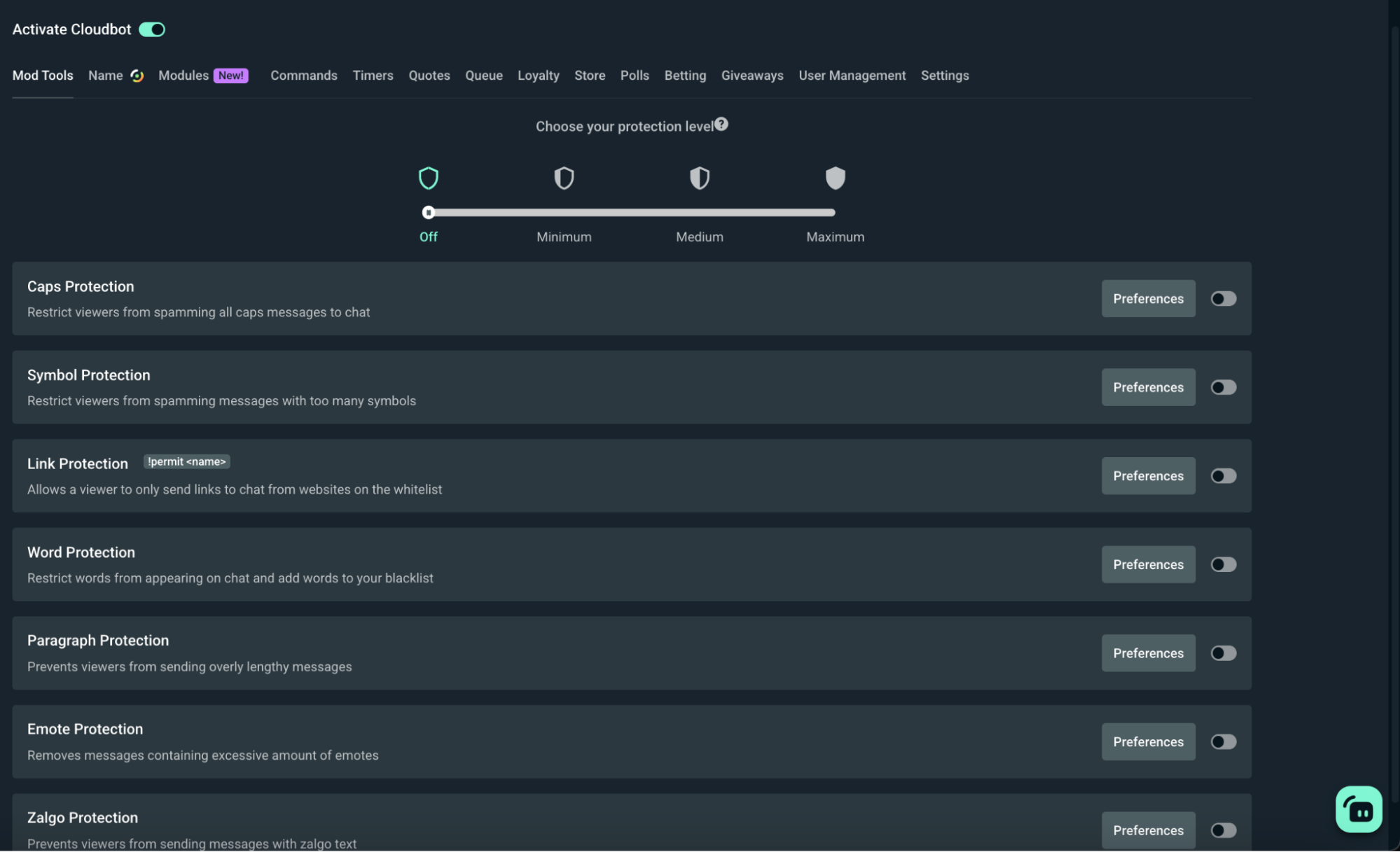 streamlabs media share widget cloudbot settings